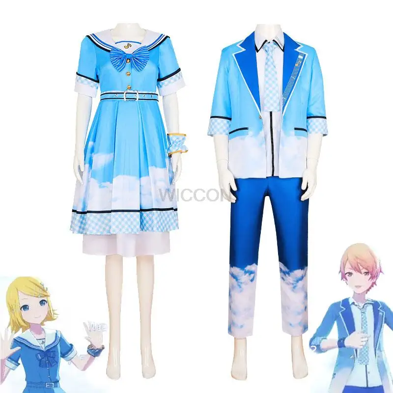 

Project Sekai Colorful Stage! Tenma Tsukasa Cosplay Uniform Azusawa Kohane Cosplay Dress Concert Stage Costumes