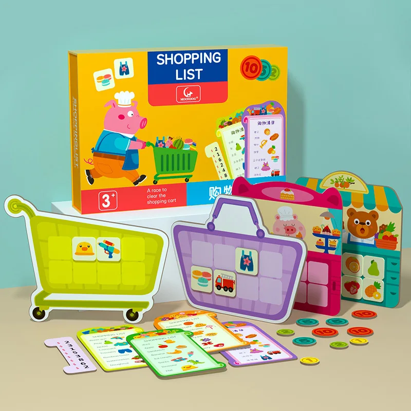 

NEW Kids Educational Toys Shopping List Jigsaw Game Thinking Learning Toys Gifts Training Parent-child Interactive Table Games