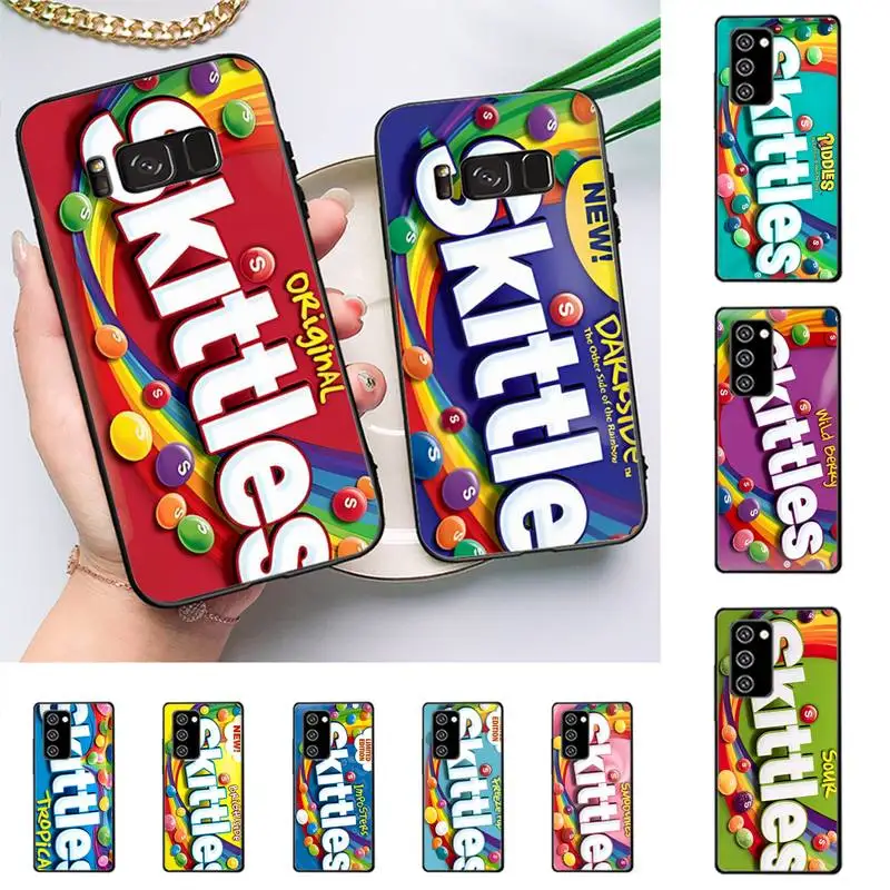 

Skittles Sweet Sour Fruit Phone Case For Samsung Galaxy Note 10Pro Note 20ultra cover for note20 note 10lite M30S Back Coque