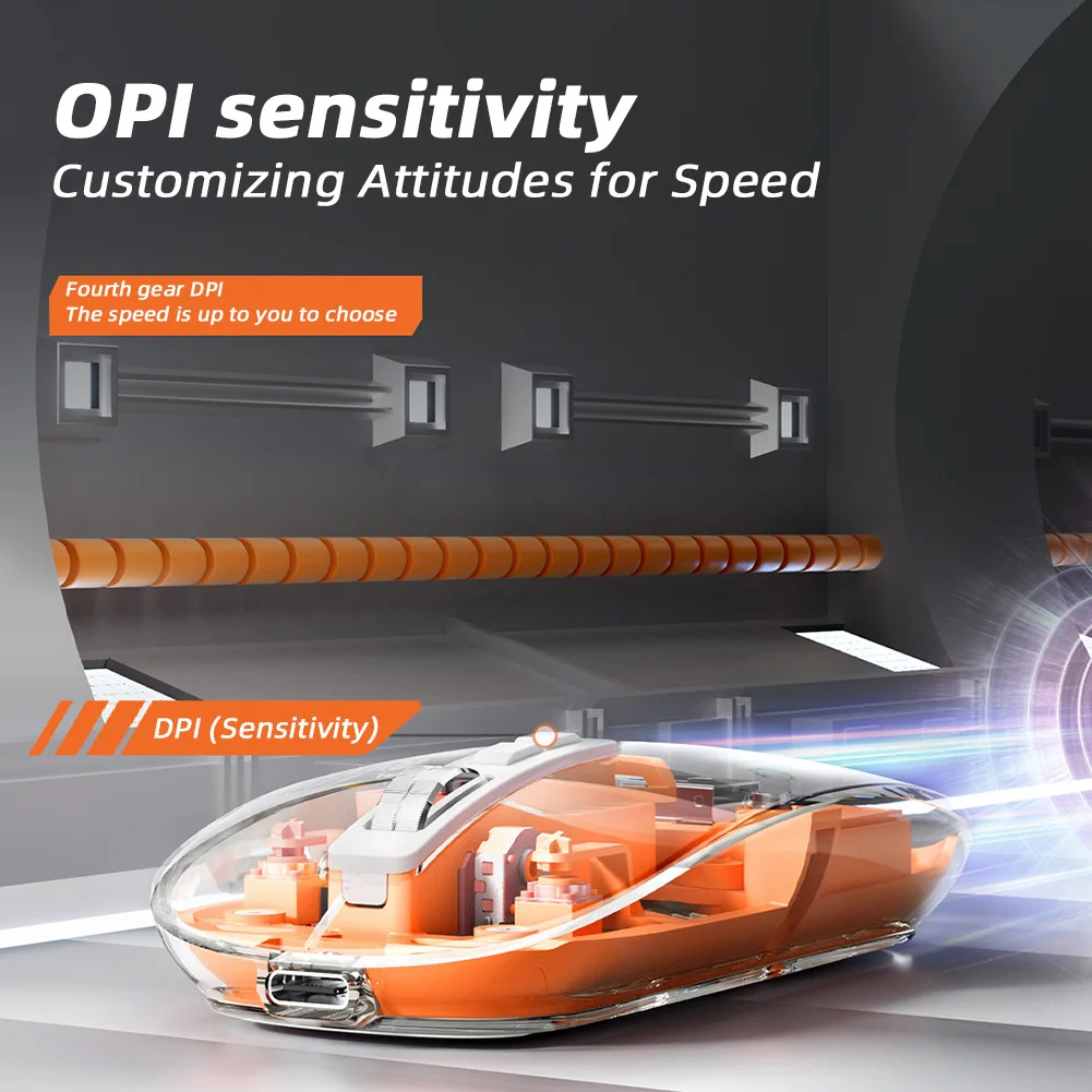 

Стильная цветная прозрачная беспроводная мышь, портативная беспроводная Бесшумная мышь, аксессуары для ПК и ноутбуков