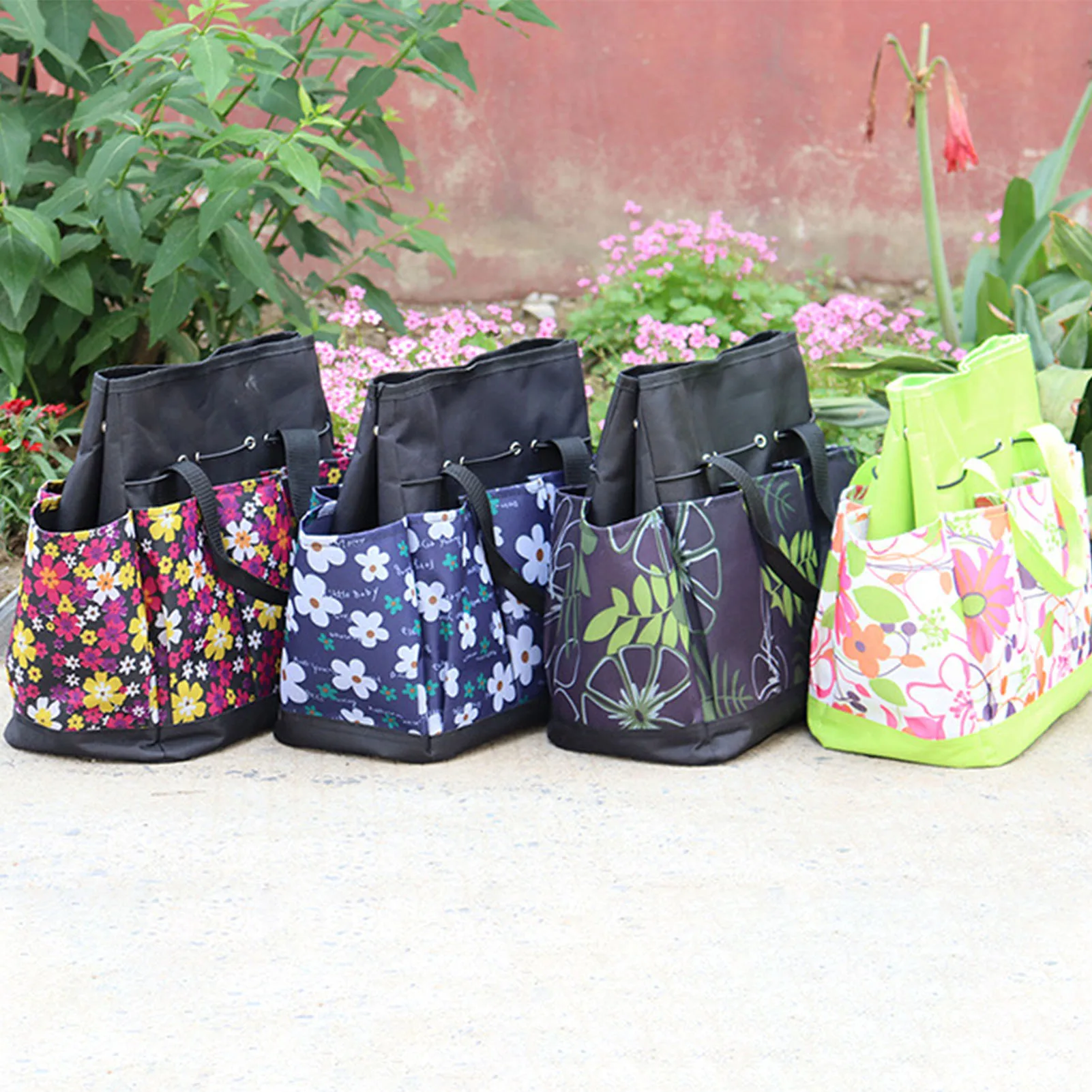 

Органайзер для инструментов, садовая Сумка-тоут с 8 карманами для женщин, садовый мешок с ручками и ремешком для инструментов для посадки