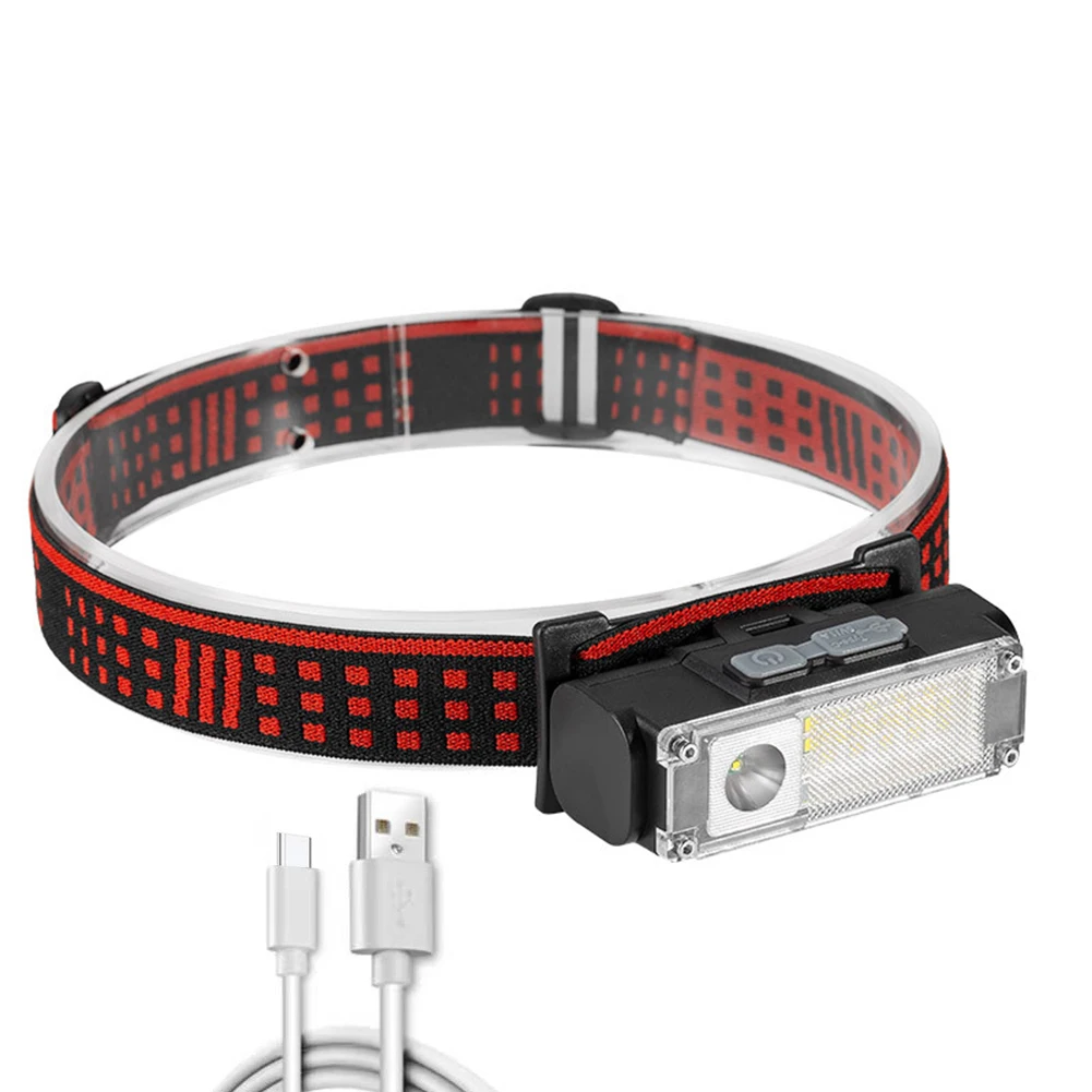 

Portable Outdoor Head Light Rechargeable Camping Headlight Adjustable Headband for Camping Hiking Fishing Adventure
