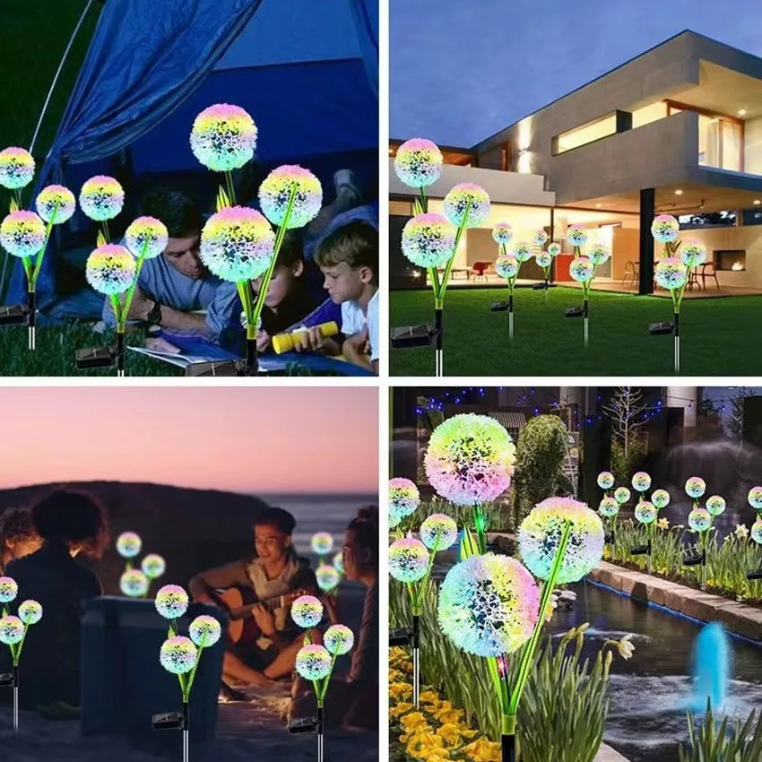 

LED solar lamp garden lamp lawn lamp garden Taraxacum night light color lamp