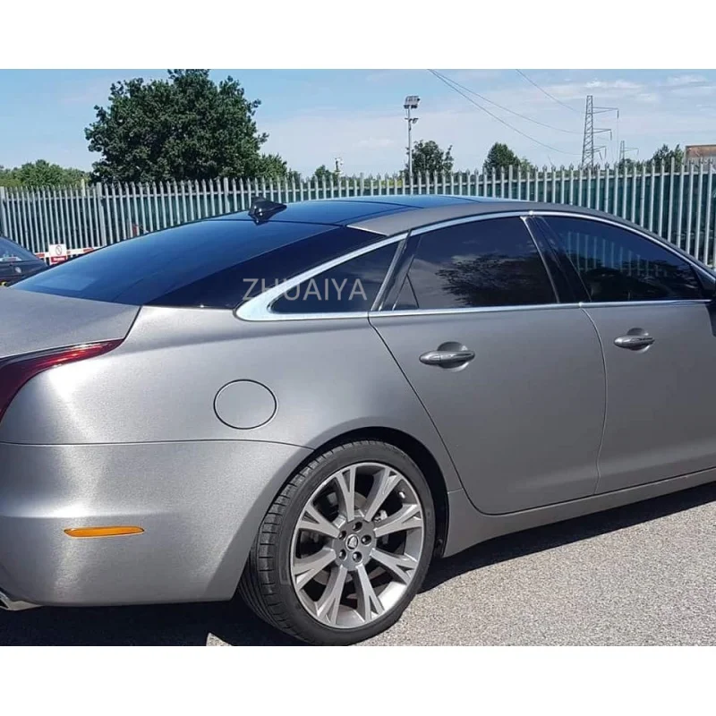 ZHUAIYA матовая сталь черная серия виниловая пленка упаковочная яркая 152*18 м рулон