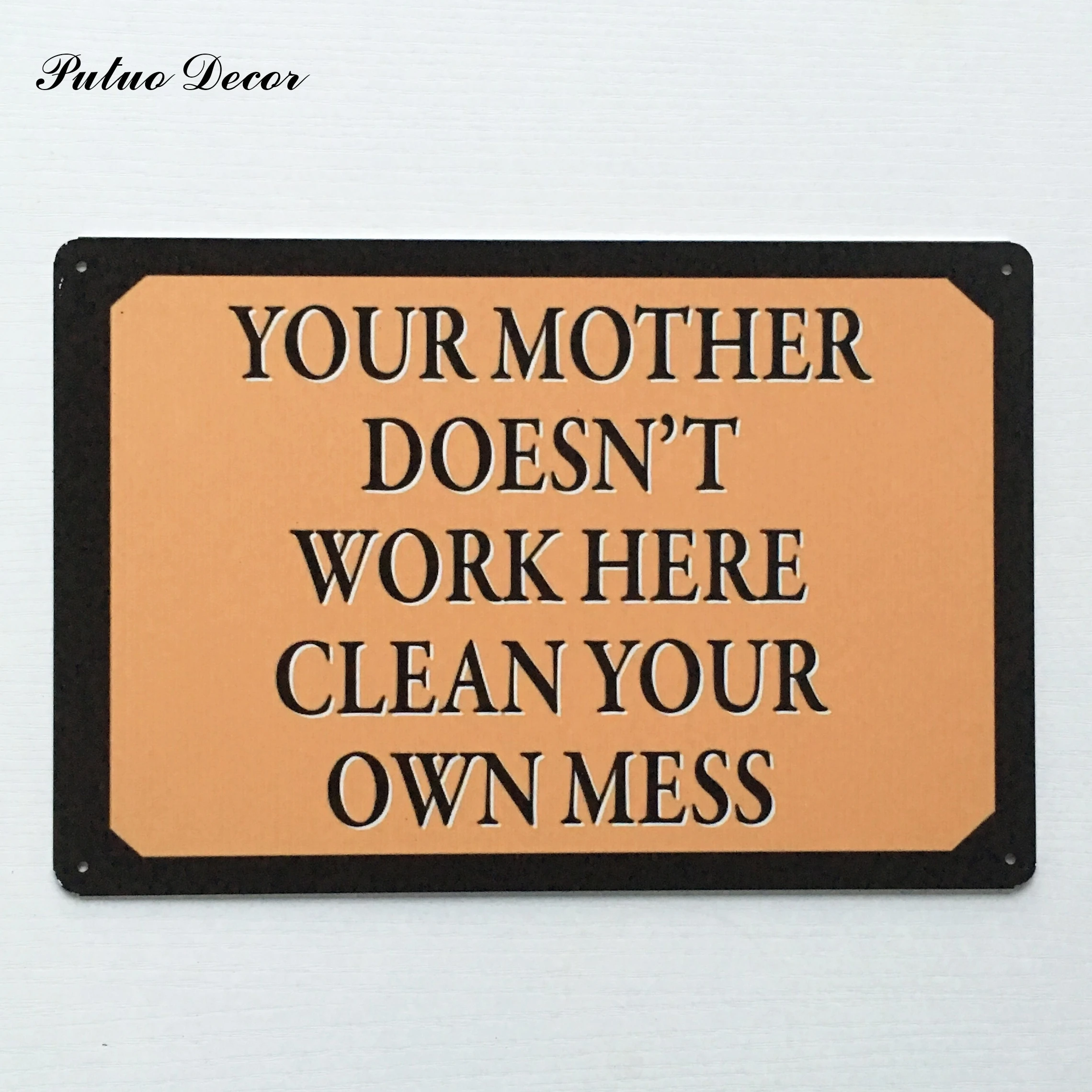 

Металлический плакат в стиле правила комнат, оловянный плакат, табличка для деревенского общежития, спальни, комнаты, настенный знак (посет...