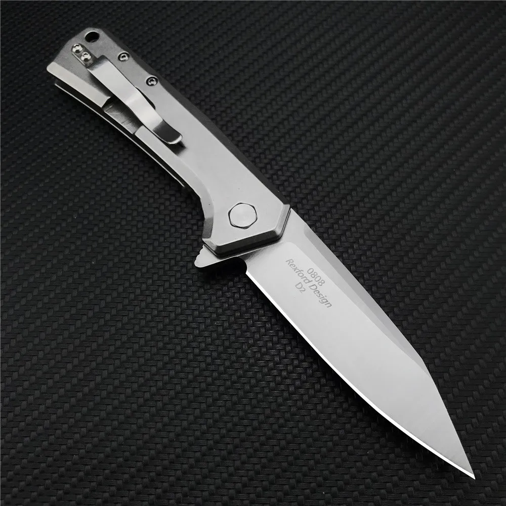 

ZT 0808 Tactical Folding Knife Flipper D2 Steel Ball Bearing Pocket Camp Survival Knives Outdoor EDC Tool Utility Military Knife