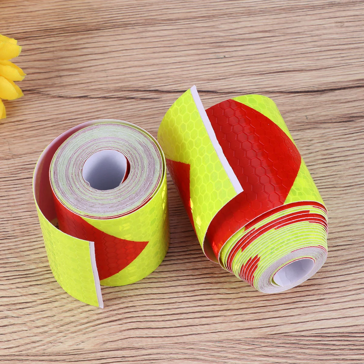 

3PCS Fluorescent Reflective Film Practical Durable Warning Stripe for Safety Vehicles