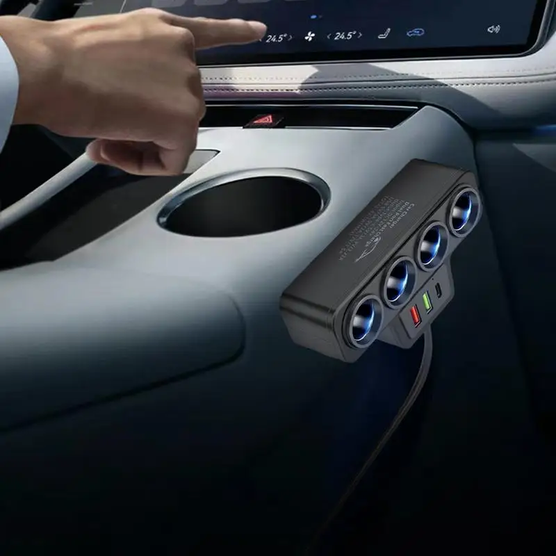 Автомобильное зарядное устройство USB C автомобильное адаптер с 30 Вт QC 3.0 портами