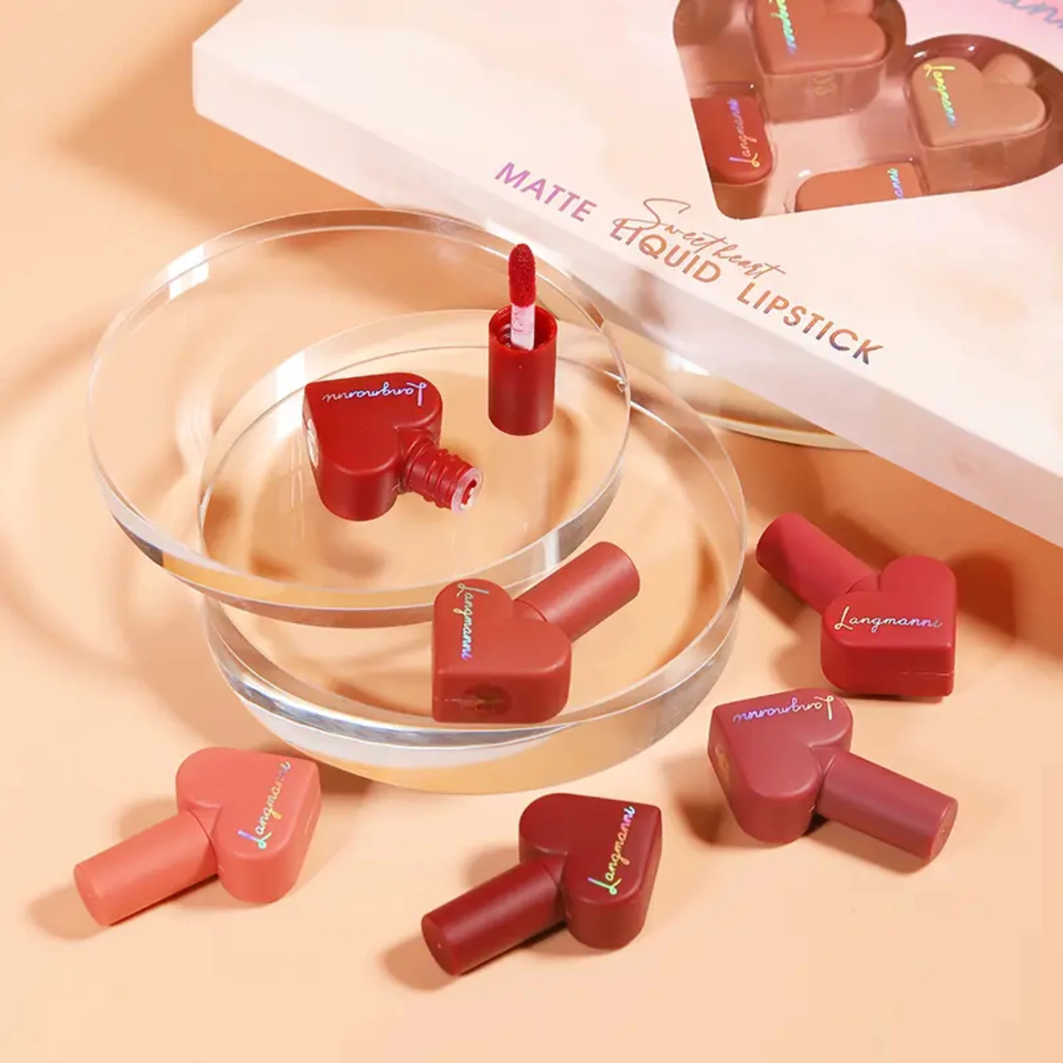 Бархатный 12-цветный набор блесков для губ роскошного и великолепного образа Huda