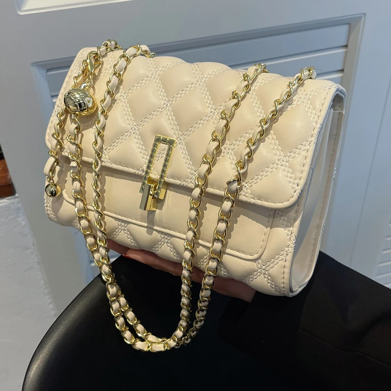 

Fashion Crossbody Shoulder Bags for Women Small Handbag Aesthetic Lingge Chains Tote Bag Luxury Designer Women's Bag 2022 Trend