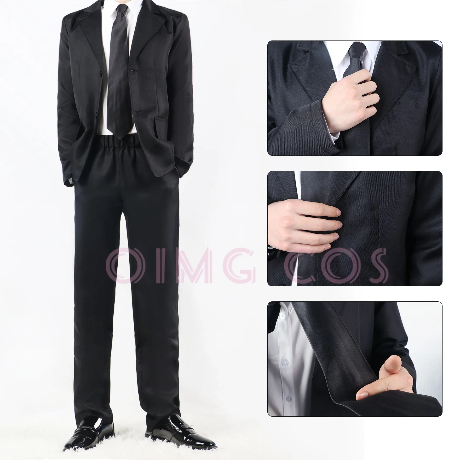 Бензопила человек демон Hunter костюмы для косплея рубашка галстук короткий парик