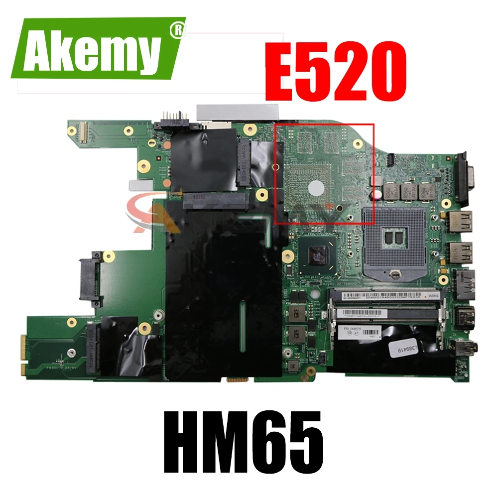 

Laptop motherboard For LENOVO ThinkPad Edge E520 HM65 Mainboard 04W0720 04W0736 04W0398 04W0618 04W2097 10292-2