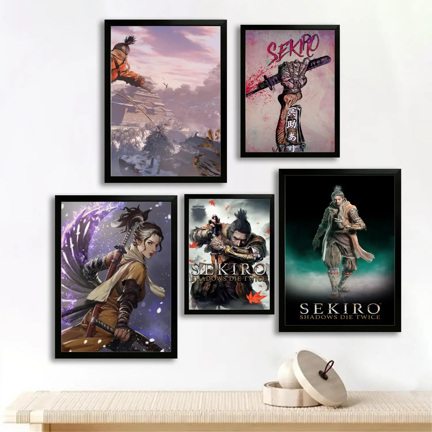 Художественный постер Sekiro печать на холсте современная семья