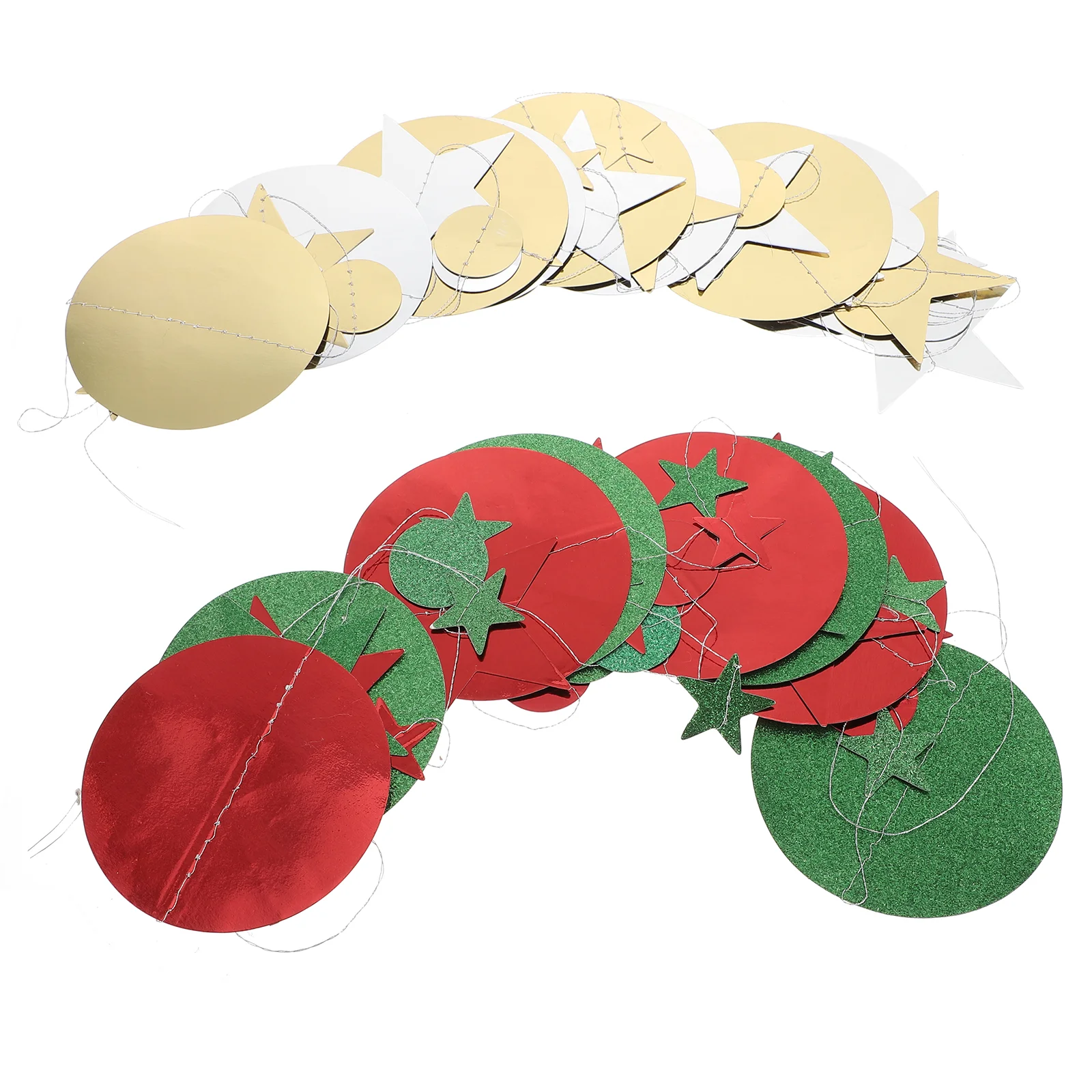 

Christmas Party Garlandornament Hanging Bunting Festival Star Banner Holiday Banners Ornaments Porch Decoration