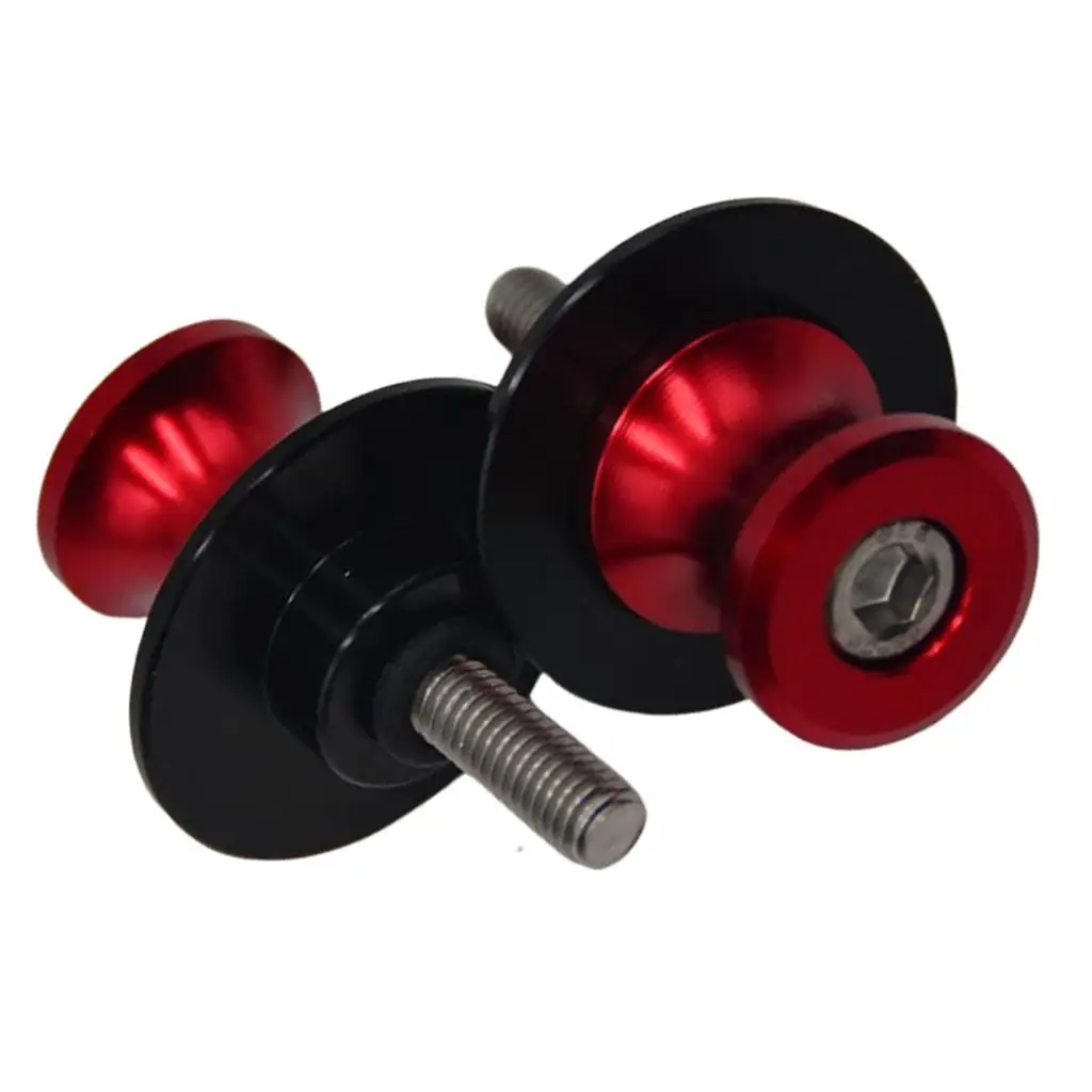 

2Pcs M6 6mm CNC Swingarm Swing Arm Sliders Stand Screws For Motorcycle