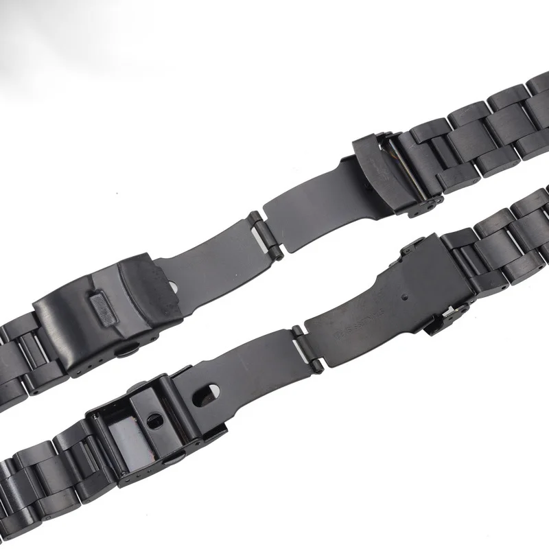 Watch Straps Curved End Solid Stainless Steel Watchband For Seiko Watch Replacement Matte Band