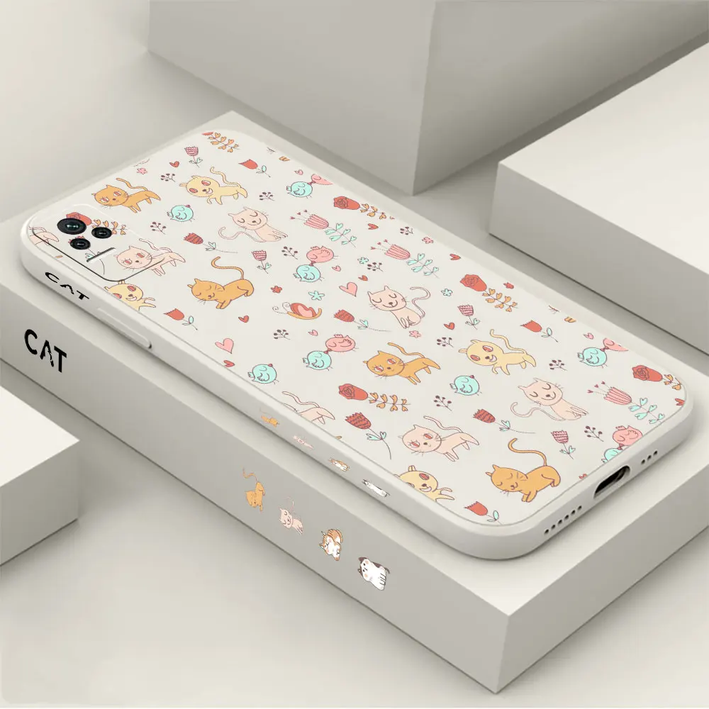 

A group of playing cats Case For Redmi K60 K60E K50 K40 K40S K30 K20 12C 10C 10X 10A 9 9A 9C 9AT 8 8A Pro Uitra 4G 5G Cover Capa