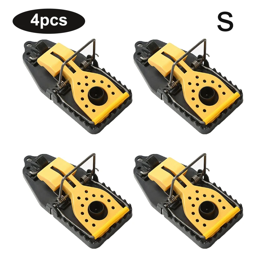 

Rodent Control 4pcs Reusable Spring Rat Trap Garden Trap with Bait