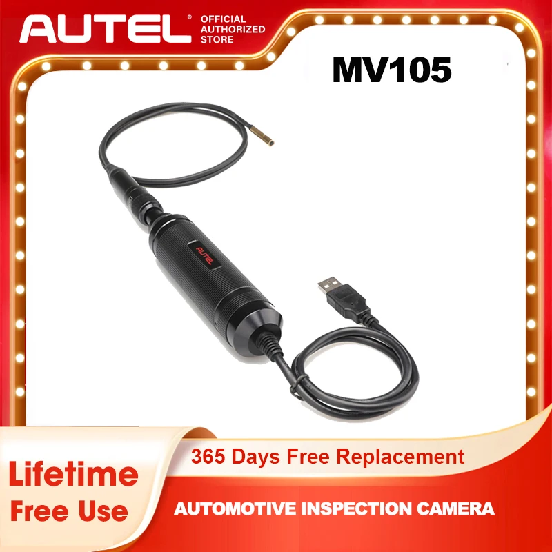 Autel MaxiVideo MV105 Автомобильная Инспекционная камера 5 мм Головка изображения