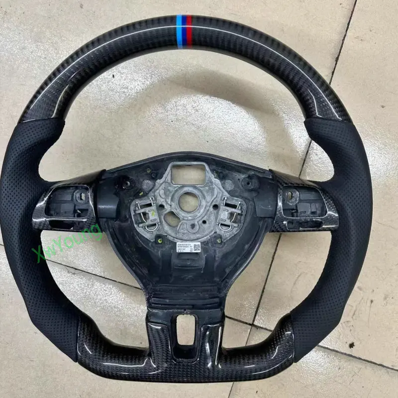 Для VW Volkswagen CC Passat Golf 6 (без переключателей весла) 100% настоящее углеродное волокно