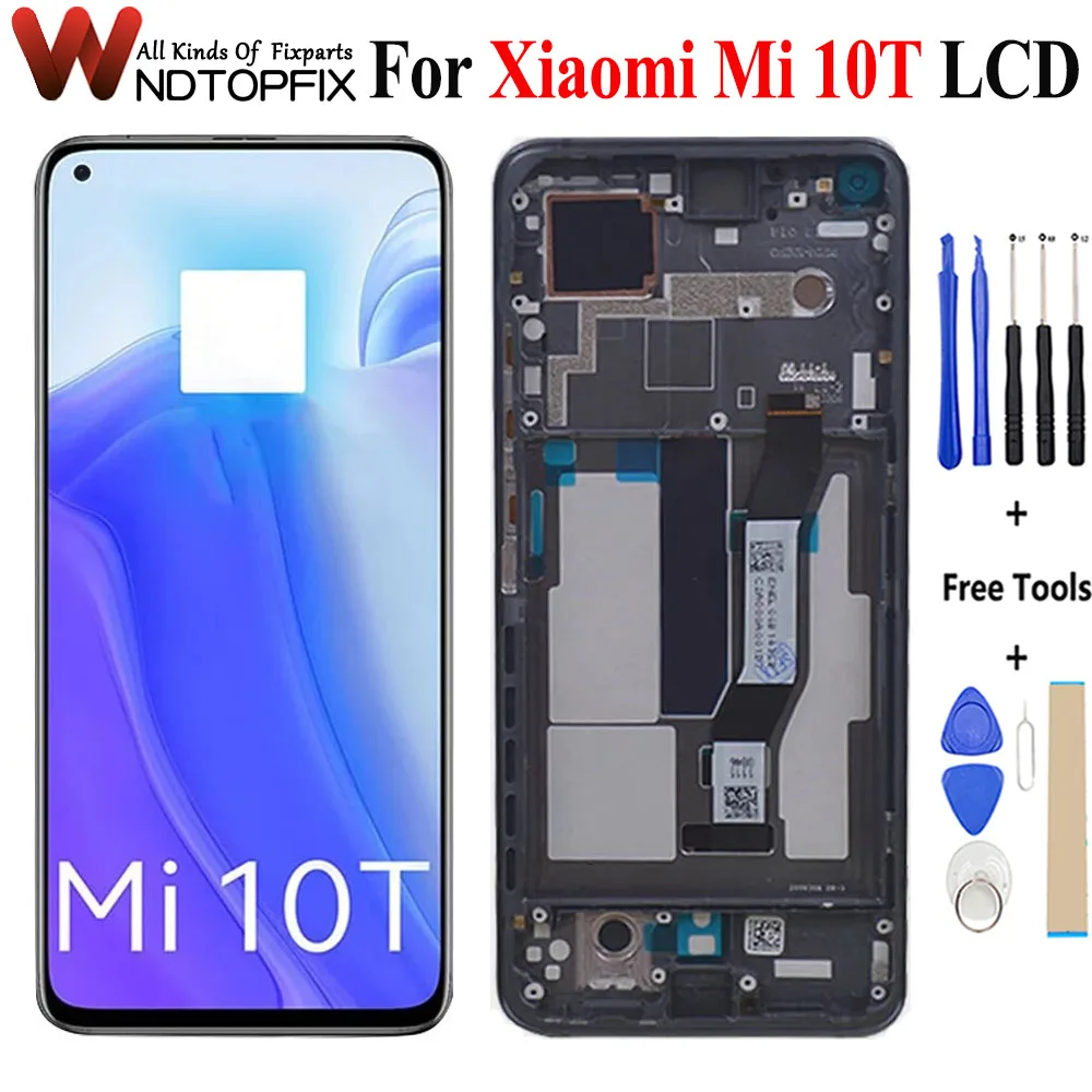 ЖК-дисплей 6,67 дюйма для Xiaomi Mi 10T M2007J3SY, сенсорный экран с дигитайзером в сборе для Mi 10T Pro, ЖК-дисплей для Redmi K30s, M2007J3SC