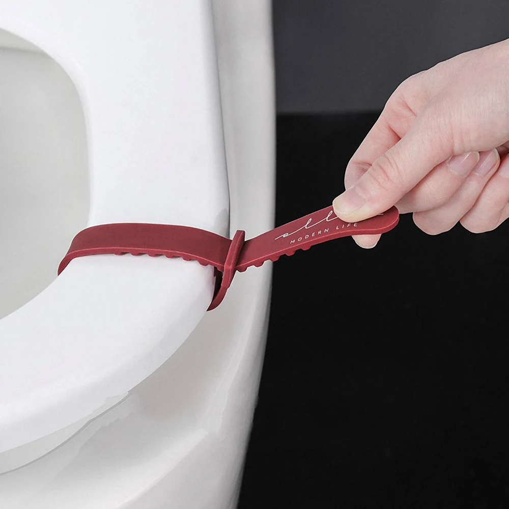 

Toilet Seat Lifter Silicone Anti-dirty Remover Cover Lifter Toilet Lid Accessories Toilet Handle Flip Handle Bathroom Supplies
