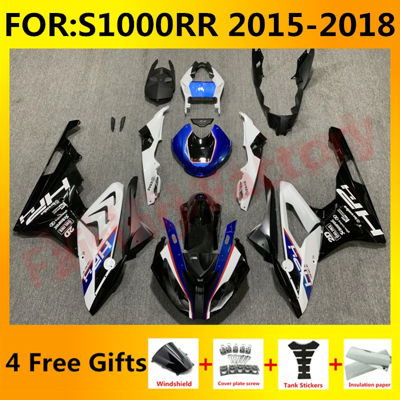 

Новый комплект обтекателей для мотоцикла ABS, подходит для S1000RR S 1000 RR S1000 RR 2015 2016 2017 2018, цвет синий/белый