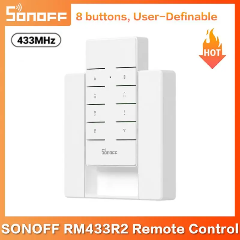 Пульт дистанционного управления SONOFF RM433R2 с 8 клавишами 433 МГц Радиочастотный