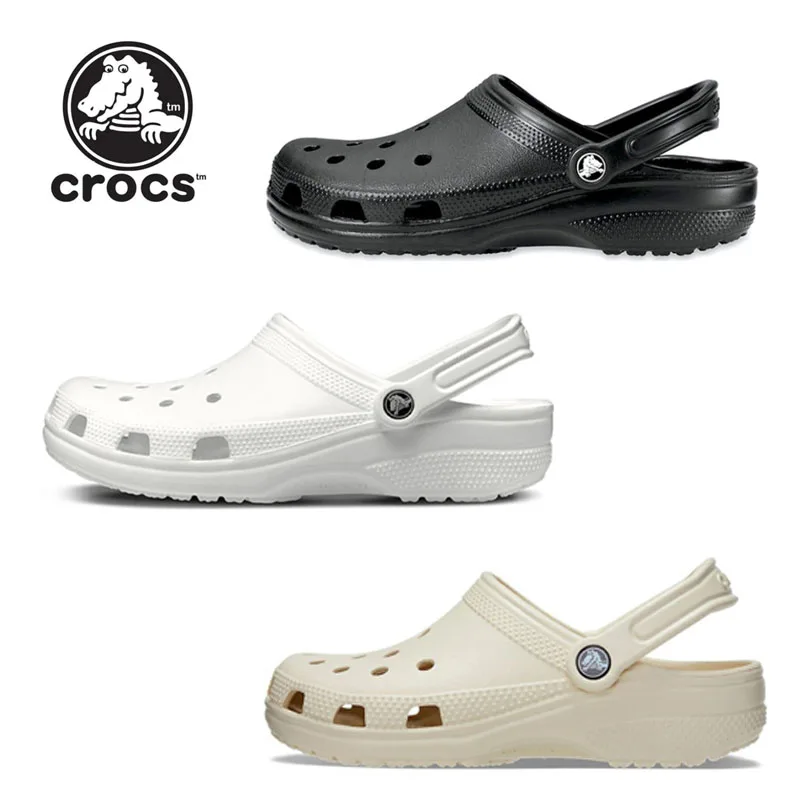 Сандалии Crocs унисекс с закрытым носком классические Повседневные слипоны