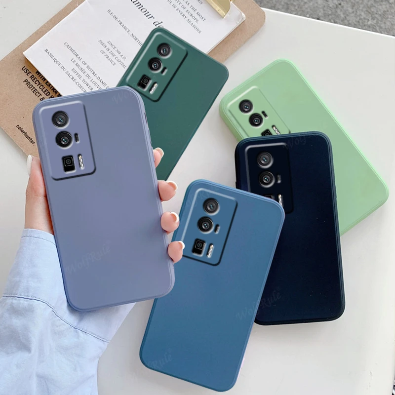 

For Poco F5 Pro Case Cover Xiaomi Poco F5 Pro Capas Liquid Silicone TPU Soft Case Poco M5S M4 M5 X3 X4 X5 5G F3 F4 F5 Pro Fundas