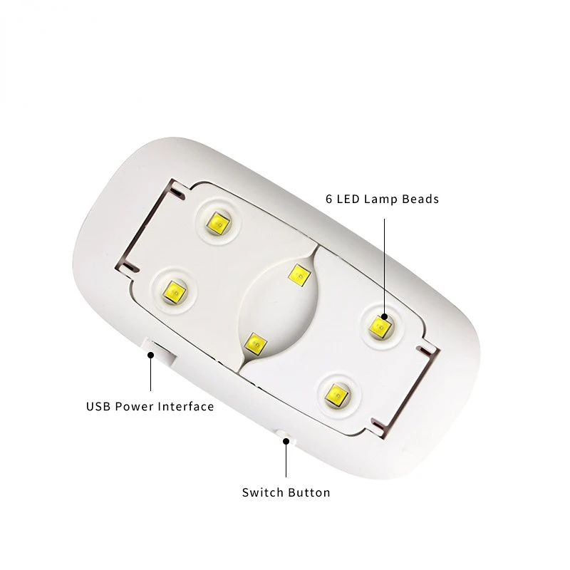 

Nail Lamp USB Wireless Mouse Nail Lamp Small Power Nail Light Baking Light Therapy Machine Discount Wholesale