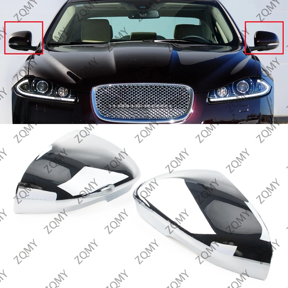 Фото 1 шт., крышка зеркала заднего вида, левая сторона для Jaguar XF XFR XFR-S XJ XJR XK XKR XKR-S XE, АБС-пластик, автомобильный Стайлинг №1