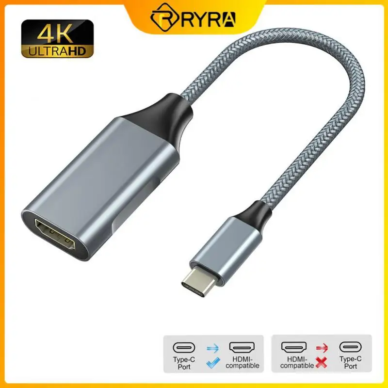 

RYRA Docking Station Type-C To 4K HDMI-compatible Cable 4K Dock Converter Adapter Cables Usb Hub For PC Laptop Tablet Phones