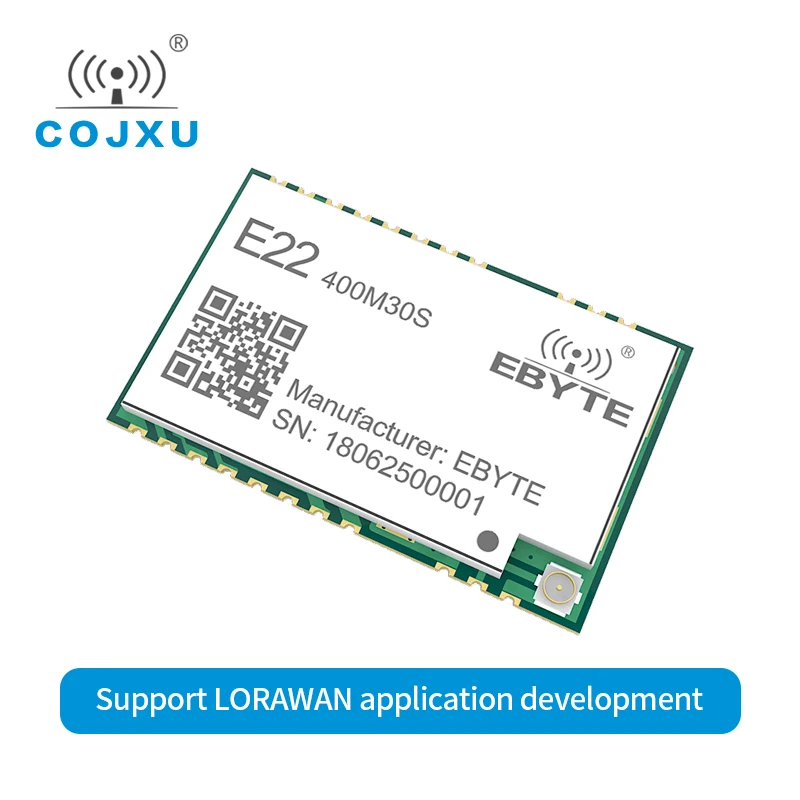 SX1268 LORAWAN LoRa беспроводной модуль 433 МГц COJXU E22-400M30S SMD 30 дБм IPEX/штамп отверстие большой диапазон 433 мгц радиочастотный модуль приемопередатчика