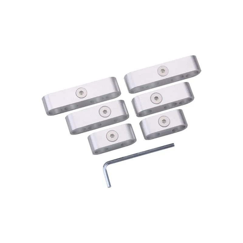 

Серебристая алюминиевая заготовка 7 мм 8 мм 9,5 мм Свеча зажигания провод сепараторы узлы