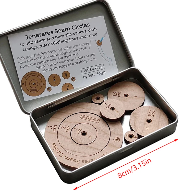 Круги для швов Jenerates набор игрушек шаблонов квилтинга с деревянными кругами