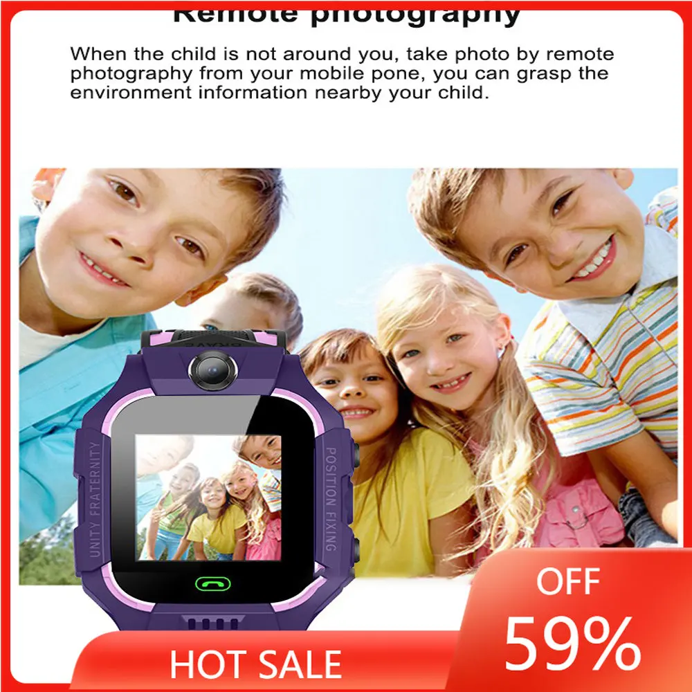 

Kids Smart Watch 2G Sim Card LBS Tracker SOS Camera Children Mobile Phone Voice Chat Smartwatches Math Game