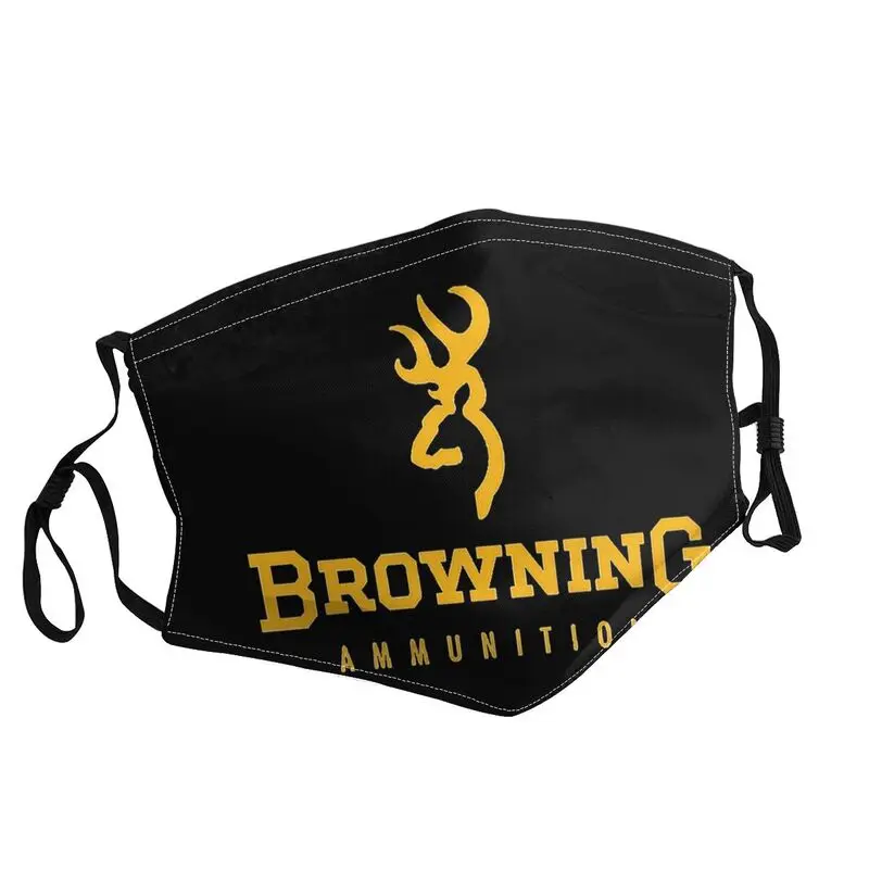

Brownings Logo Non-Disposable Face Mask Adult Anti Dust Protection Cover Respirator Mouth-Muffle