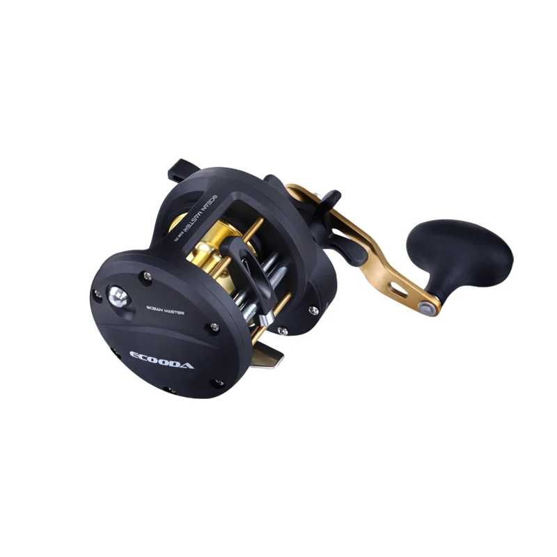 

ECOODA OCEAN MASTER Fishing+Reels Big Drag 15KG Wheel Offshore Level Wind Powerful Drag Fishing Reel