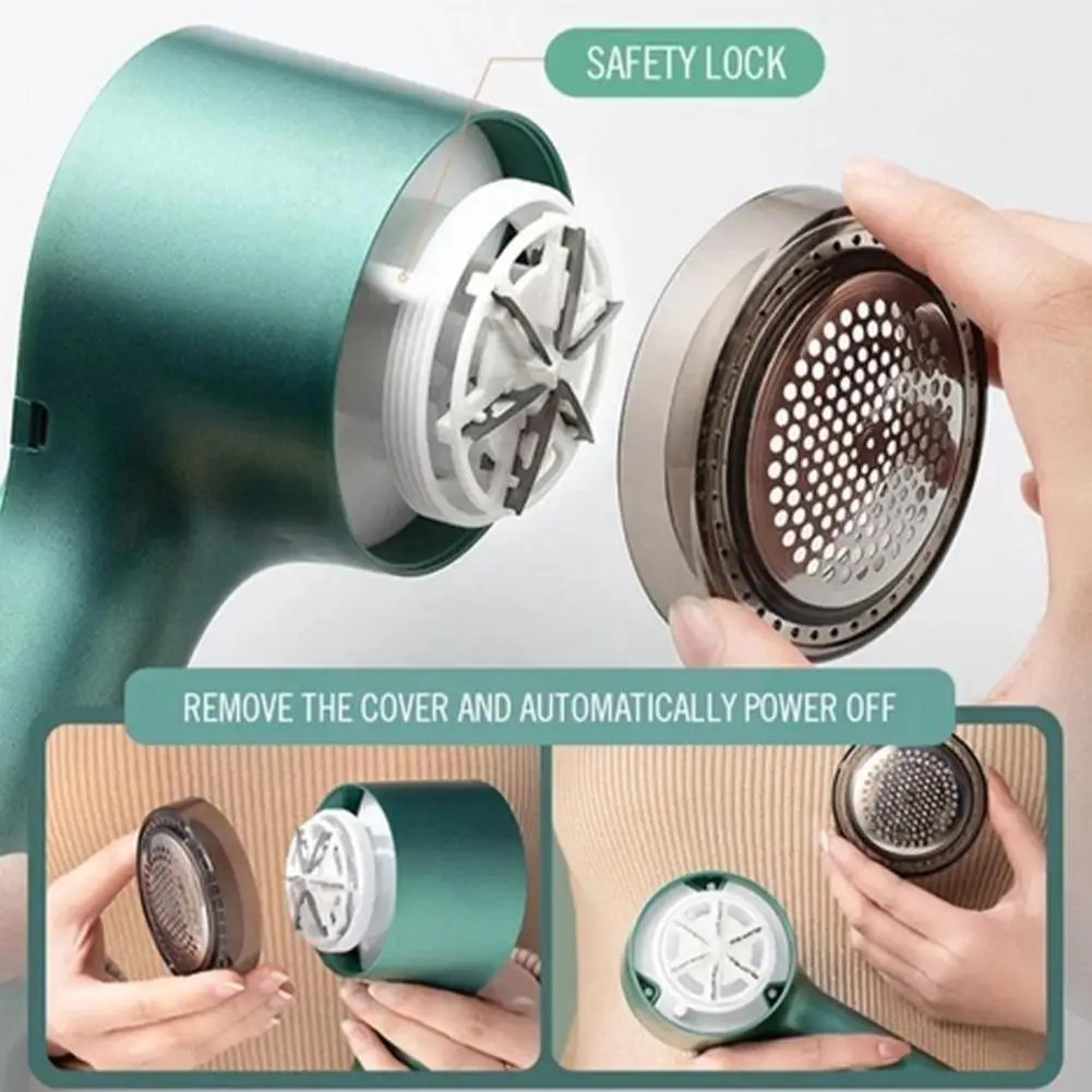 

Fabric Fuzzy Ball Cleaner Electric Clothes Fuzz Pills Remover Lint Clothing Lint Sweaters Pellet Ball Shaver Hair Lin P6x2