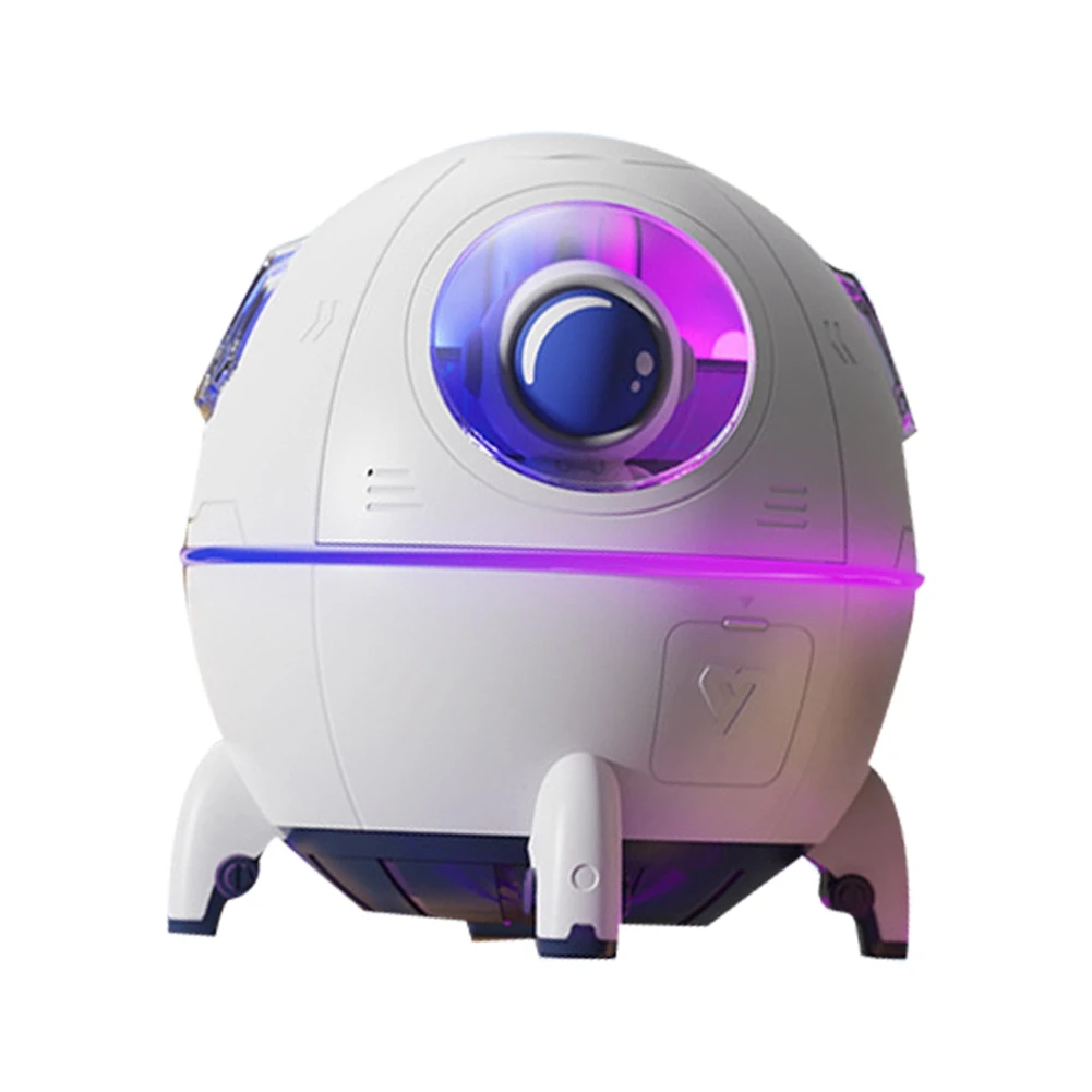 

New Astronaut Air Humidifier 220Ml Ultrasonic Aroma Essential Oil Diffuser LED Light USB Mist Sprayer Gifts White B