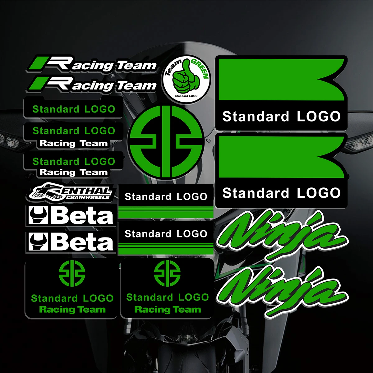 Reflective Motorcycle Kawasaki Stickers Logo Decals For Ninja 650 750 800 900 1000 Zx10r Er6n Versys 2019 2020 2021 2022