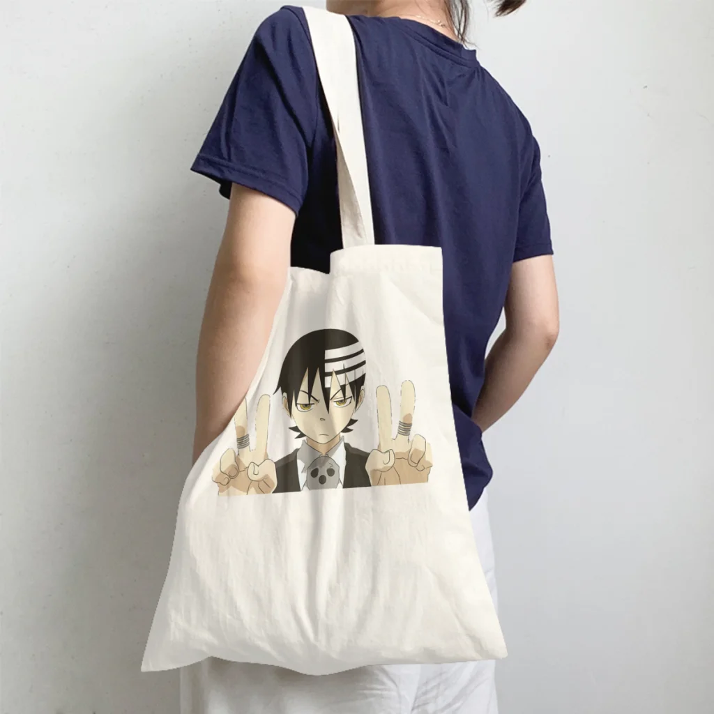 

Cool KidHandbag Soul Eater Action Anime Shoulder Canvas Bag Adult Storage Pocket Fitness Shopper HandBag Capacity Pouch Tote Bag