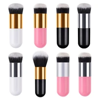 newest 6 color chubby pier foundation brush flat cream makeup brushes professional cosmetic make up brush
