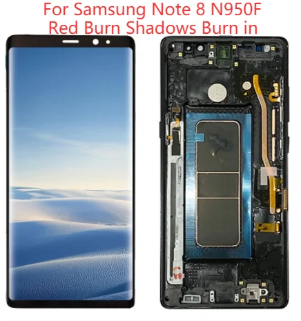 Оригинальный экран N950FD для Samsung Galaxy Note 8 ЖК-дисплей с рамкой Super AMOLED SM-N950A сенсорный