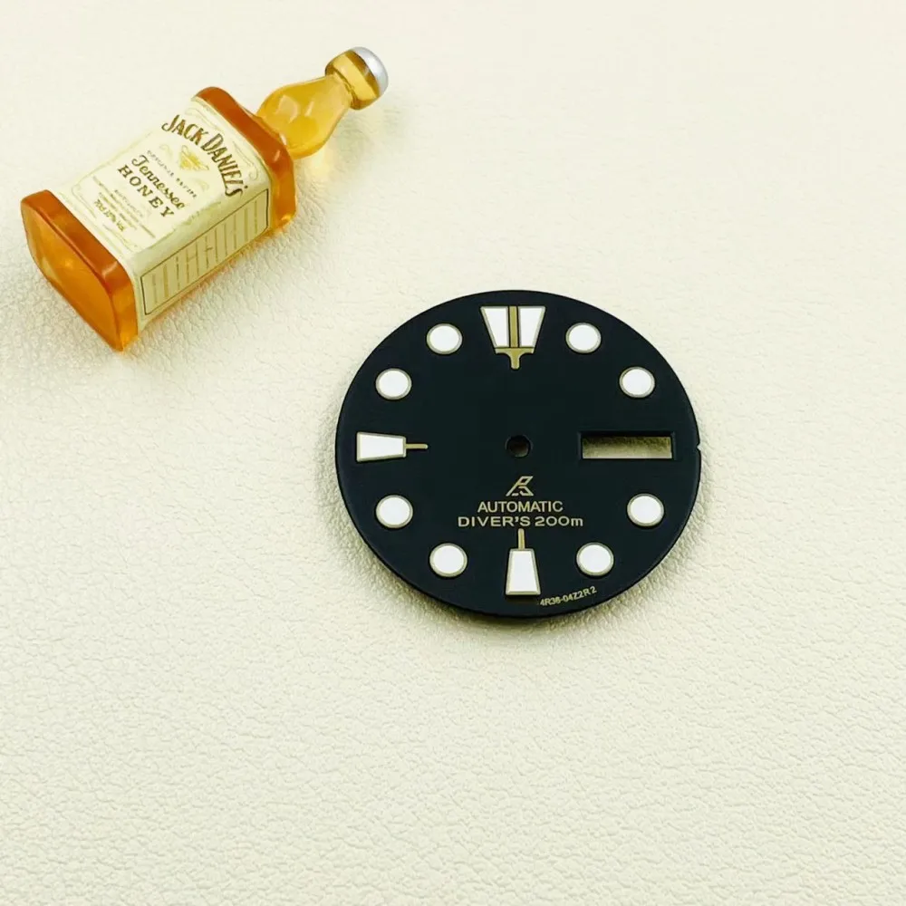 Watch accessories modified NH36 dial super luminous 28.5mm fully automatic mechanical men's watch literal double calendar