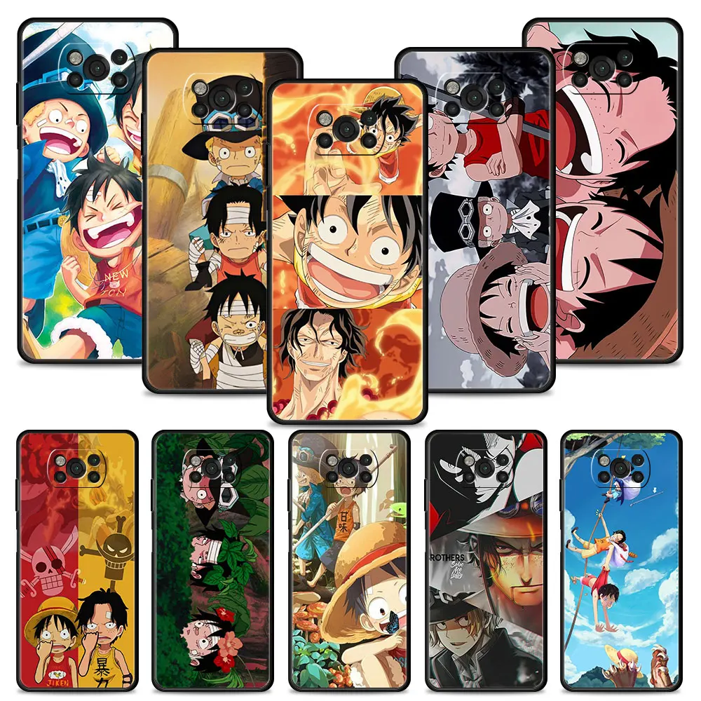 

Phone Case for Xiaomi POCO X3 NFC M3 M4 Pro F1 MI 11T 11 10T Lite 10T Pro 9T Note 10lite Silicon Cover Luffy Ace Child One Piece
