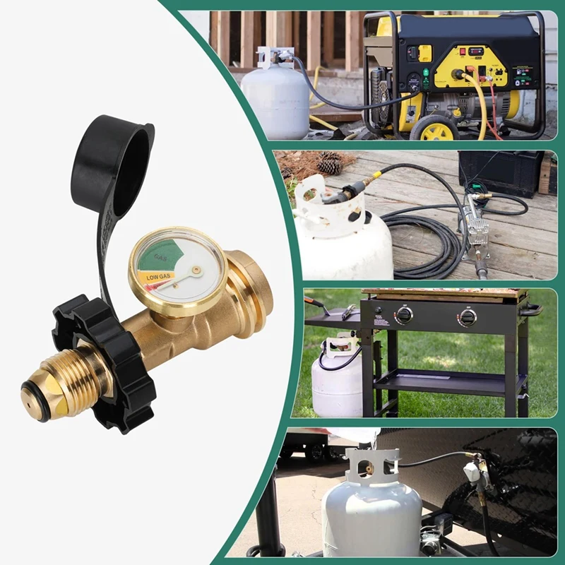 Подходит для POL пропановый резервуар адаптер с манометром преобразует LP