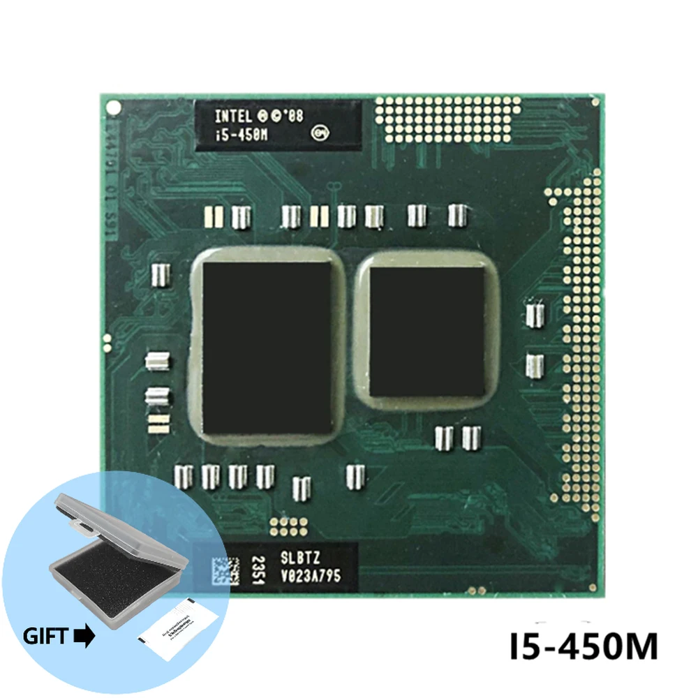 Процессор lntel Core i5 450M 2,40 ГГц, двухъядерный процессор PGA988, мобильный процессор для ноутбука rPGA988A