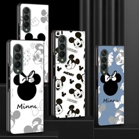 case for samsung galaxy z fold 3 funda hard pc mobile phone housing z fold3 luxury coque shell mickey mouse print